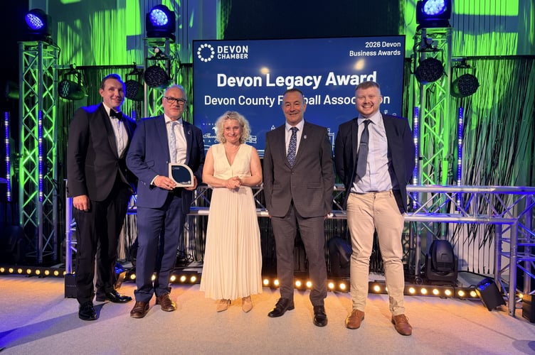 Newton Abbot-based Devon FA wins top business award. Photo Devon FA 