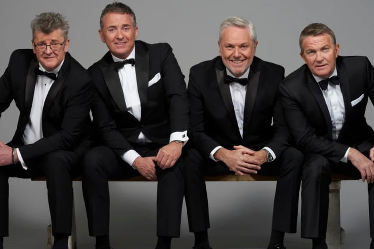 Joe Pasquale, Shane Ritchie, Brian Conley, Bradley Walsh aka The Prat Pack