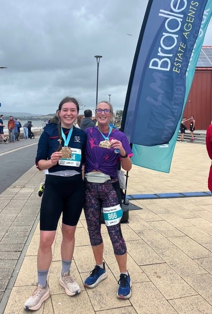 Lidiia Mykolaiv and Tracey Anders in Exmouth