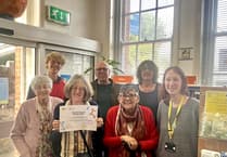 Buckfastleigh Library Friends win volunteer 0award