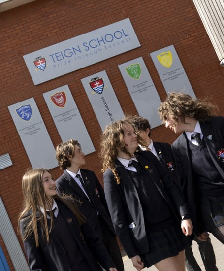 Students at Teign School. Photo contributed