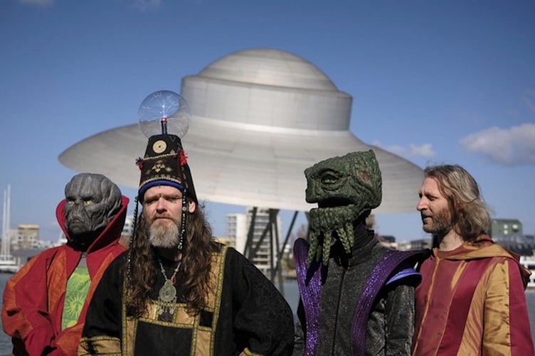 Calling occupants of interplanetary craft - cosmic rockers HENGE are set to play in Devon next year