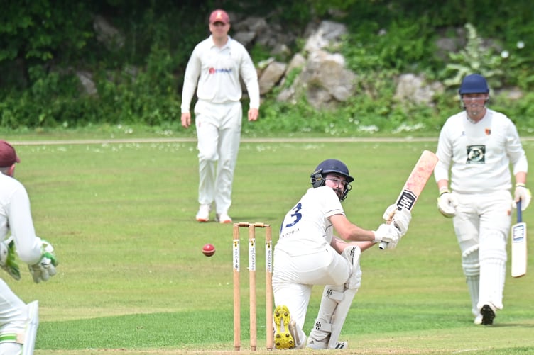 Tolchards DCL D Division W. Ipplepen 2nd XI vs Tavistock 2nd XI. Tavi opener Ryan Burke.