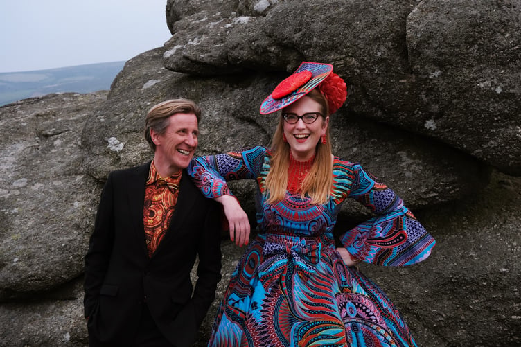 Children's book creators Philip Reeve and Sarah McIntyre. Photo Sarah Reeve