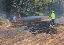 Newton Abbot crews join major fire response near A38