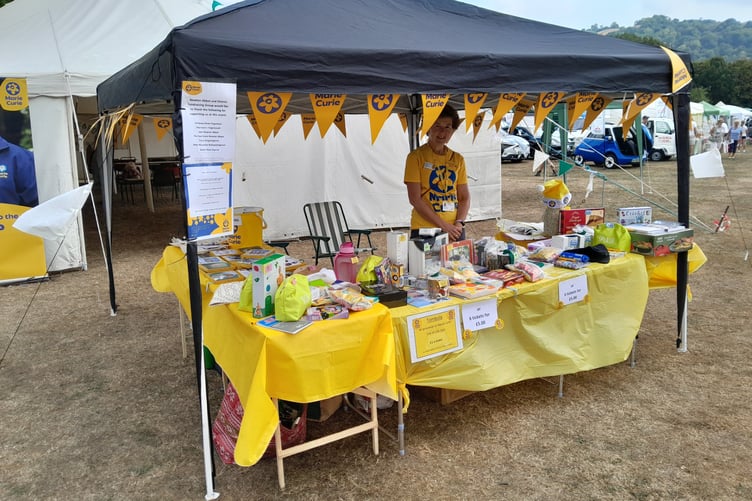Marie Curie fund raisers from Newton Abbot in action. Photo supplied