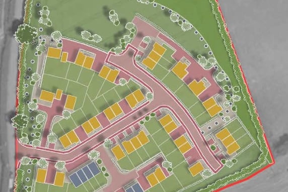 The site at Buckland where Rubix Strategic wants to build 50 homes (Image courtesy Rubix Strategic/Teignbridge Council)
