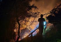 Firefighters battle ‘deliberate’ cliff blaze near Oddicombe Beach
