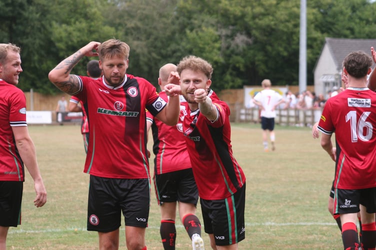Cal Leech hit the target twice in Bovey's opening game of the season