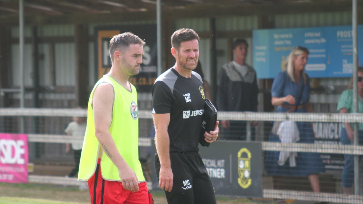 Post-match interview with Buckland Athletic manager Matt Cusack