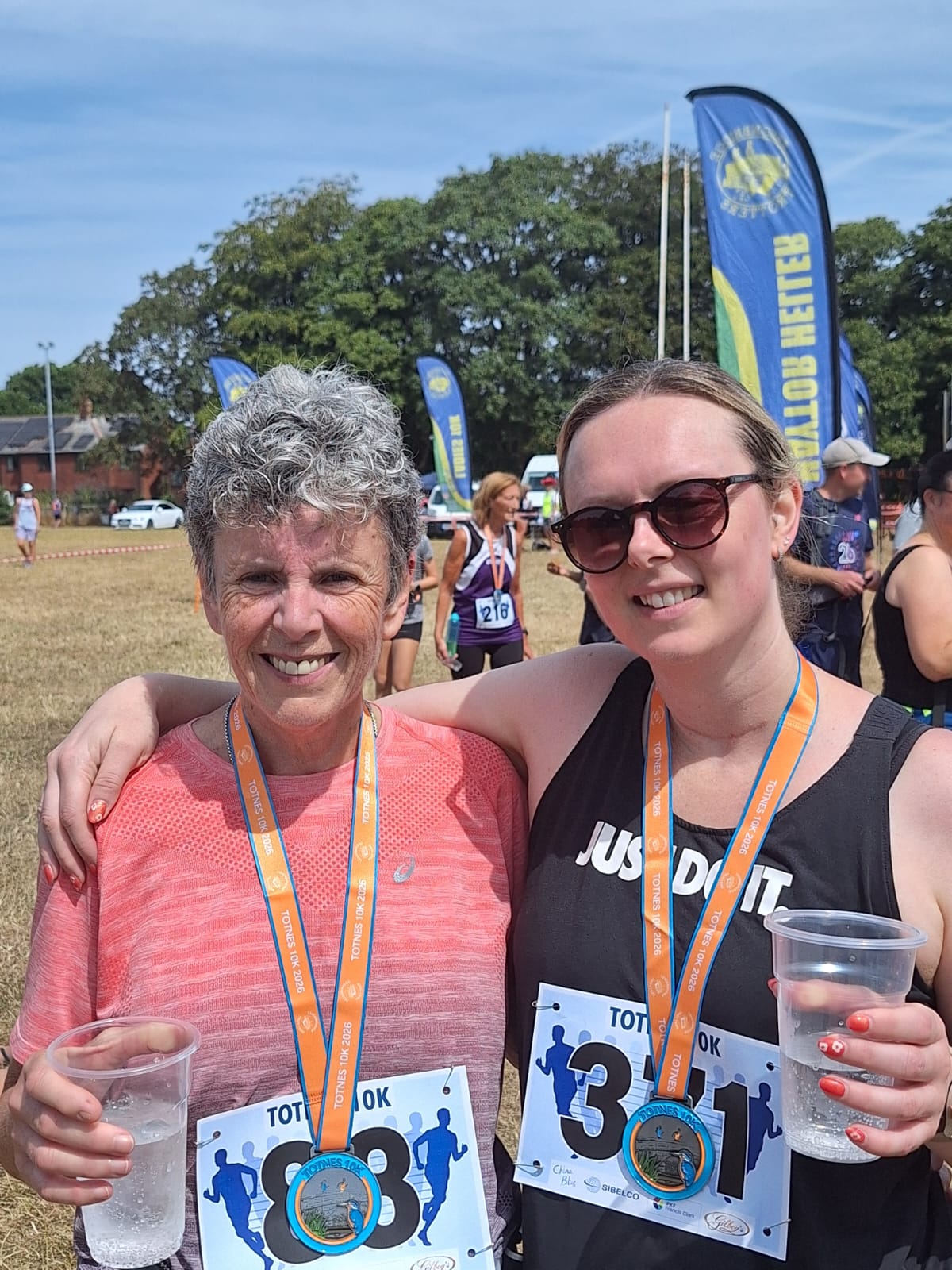 FIT2RUN duo Jayne Campbell-Moseley and Becky Matthews 