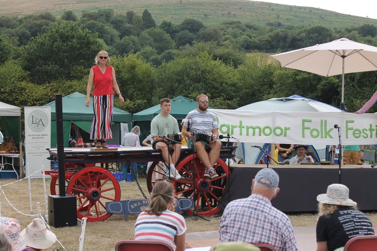Dartmoor Step Dancing on the wagon while the judges watched. AQ 1940