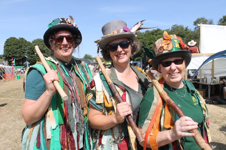 Some of the members of Otter Morris before they danced in the main arena. AQ 2005