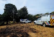 Electrical pole fire sparks fire crew call out