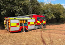 Firefighters battle Ipplepen farmland fire
