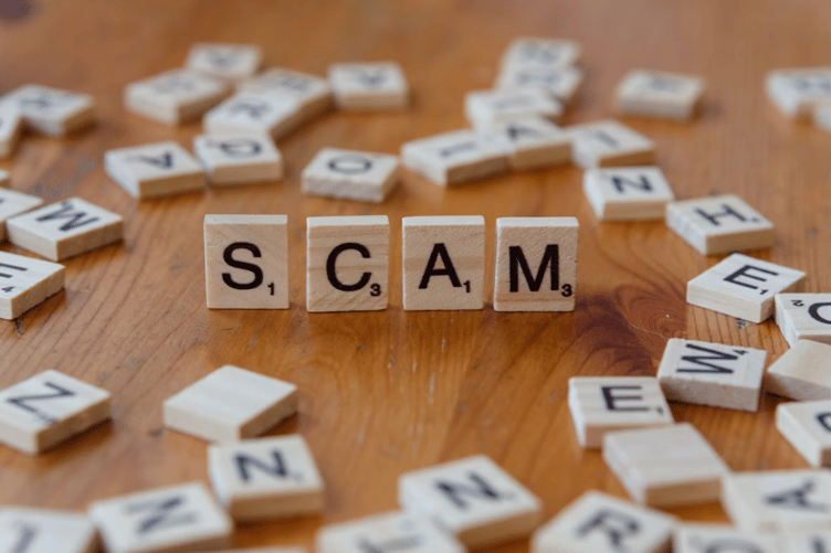 Scam stock image
