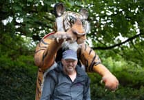 'Tiger man' visits Moreton during 1000-mile trek