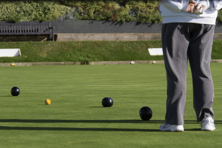 Bowls stock image