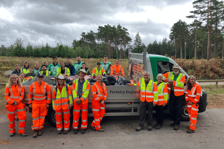 Litter pick at Haldon