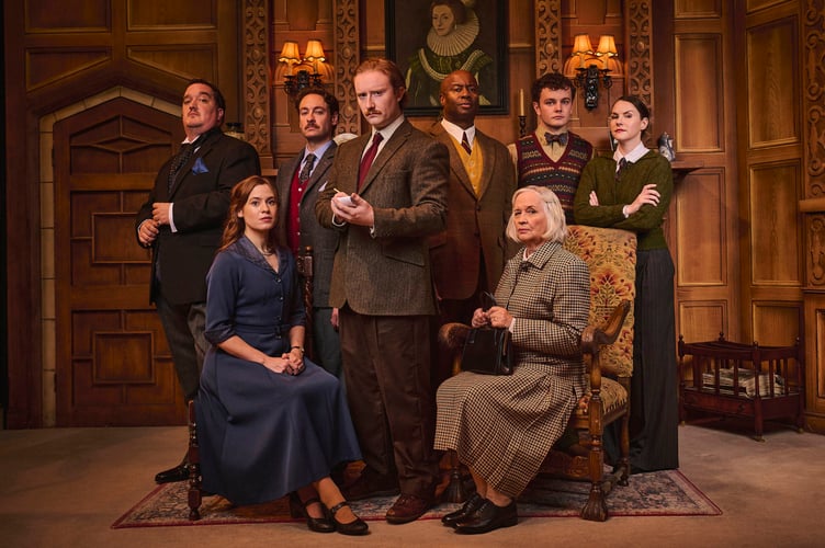 Whodunnit? The cast of The Mousetrap. Photo: Matt Crockett