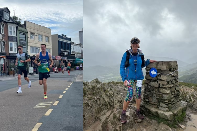 Alex at Torbay Half and Sue at The Lap