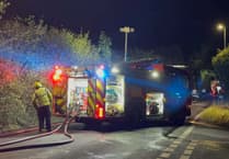 Tractor completely gutted in fire on A381 near Ogwell