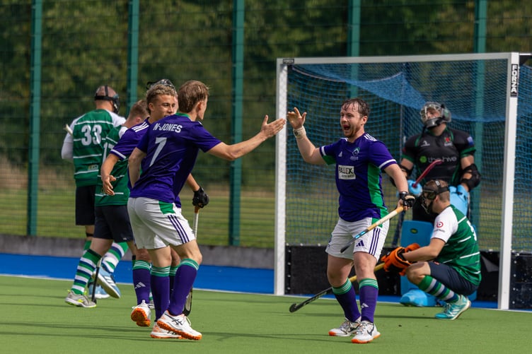 Jack Wetherell celebrates netting his first National League goal for Ashmoor to pull it back to 2-1
