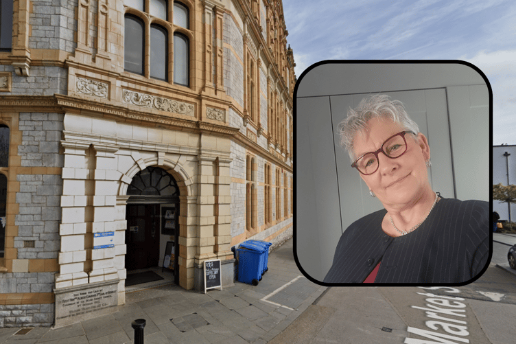 Newton Abbot Library and Councillor Jacqueline Fry