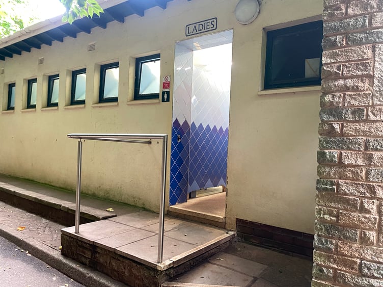 The public toilets at the Ness, Shaldon