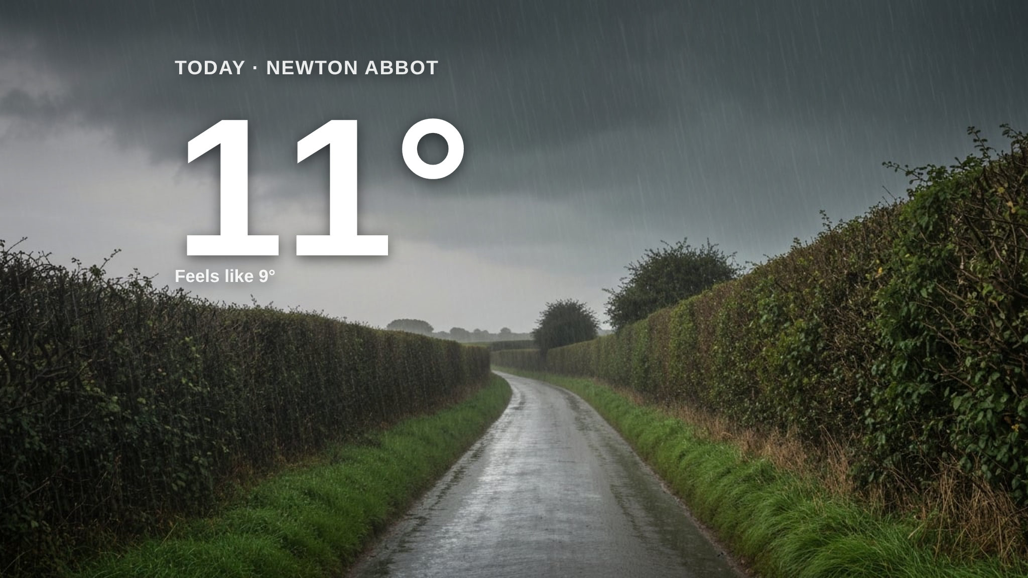 Heavy rain on the way for Newton Abbot - here's your Friday forecast