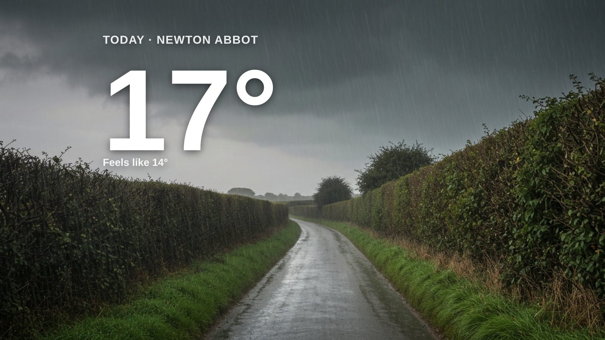 Heavy rain on the way for Newton Abbot - here's your Monday forecast