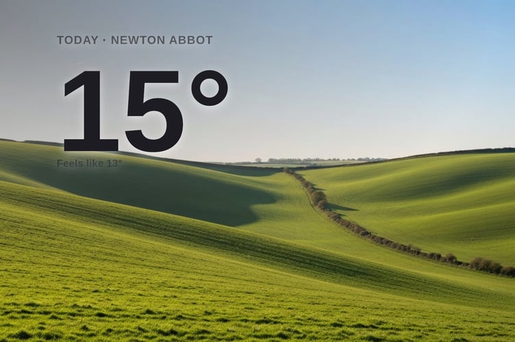 Newton Abbot weather: sunny Friday with little chance of rain and a high of 15°C