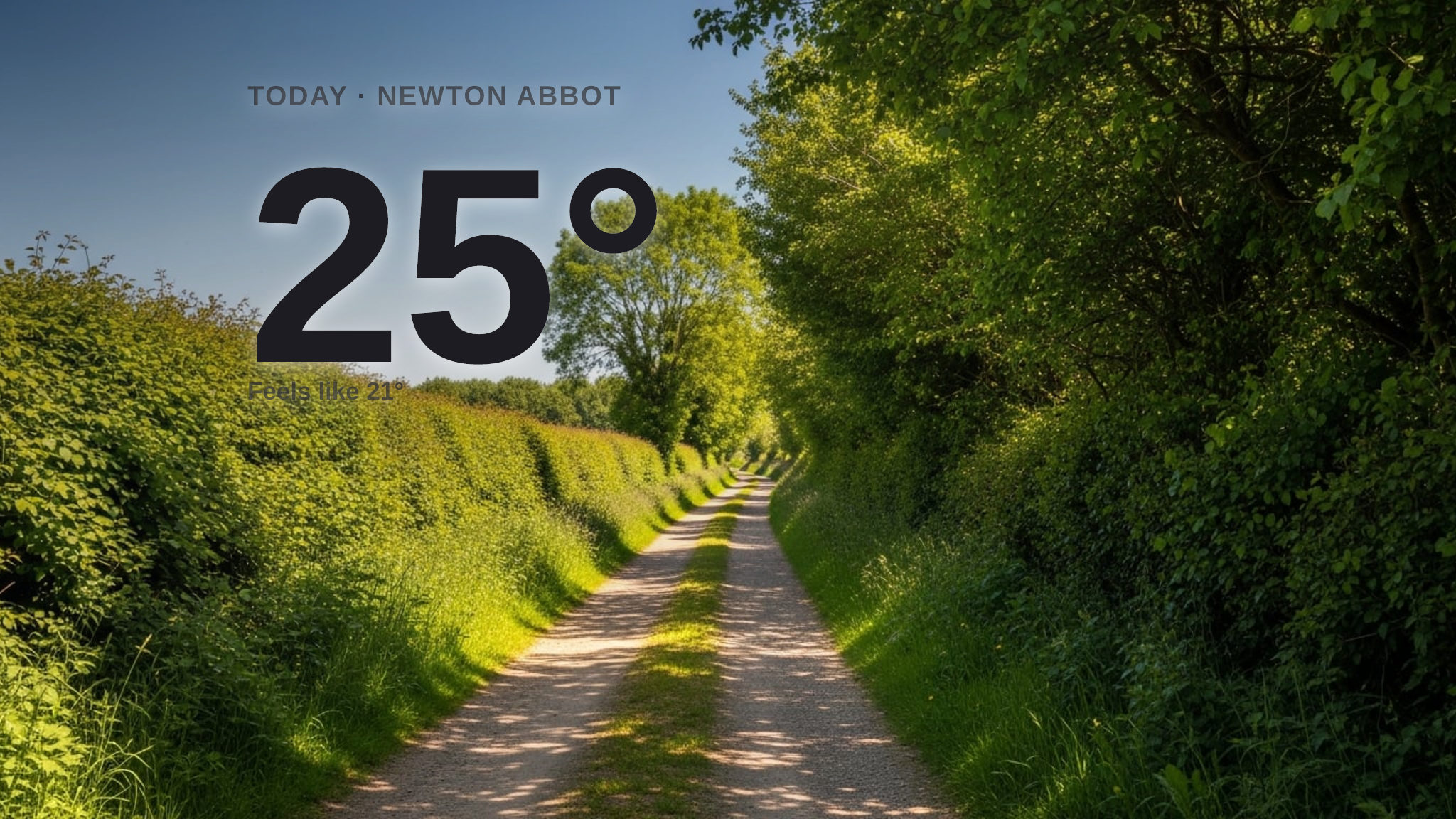 Sunny skies for Newton Abbot today - here's what to expect