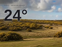 Newton Abbot: partly cloudy, high of 24°C