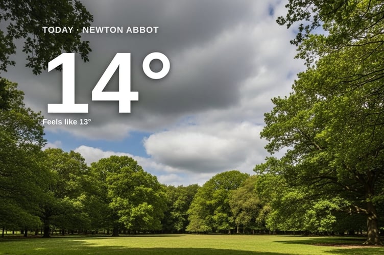 Newton Abbot weather: partly cloudy Saturday with little chance of rain and a high of 14°C